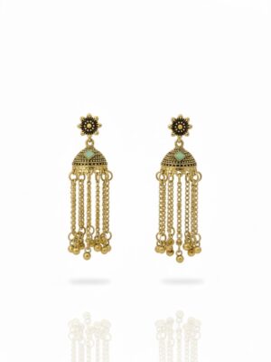 Gold Plated Chain Jhumka