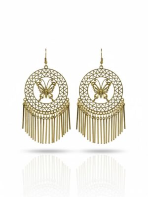 Golden Butterfly Dreamcatcher Style Dangling