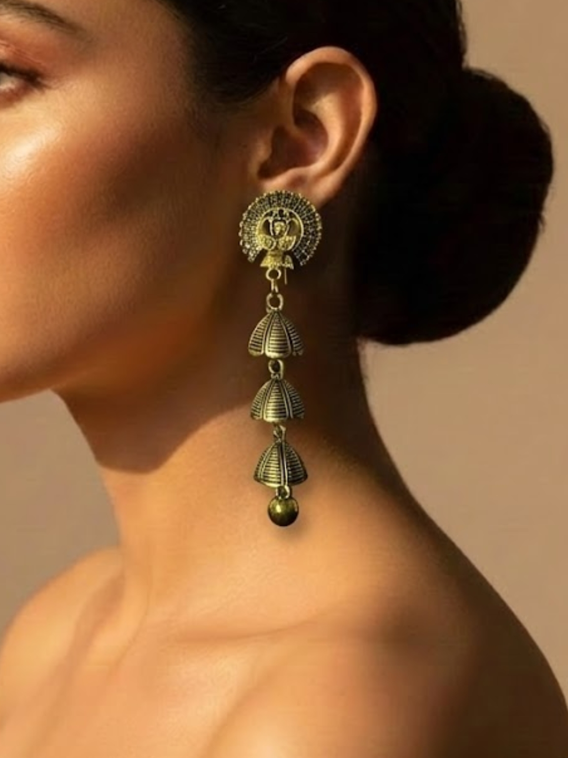 Peacock Umbrella Jhumka Earrings Peacock Umbrella Jhumka Earrings